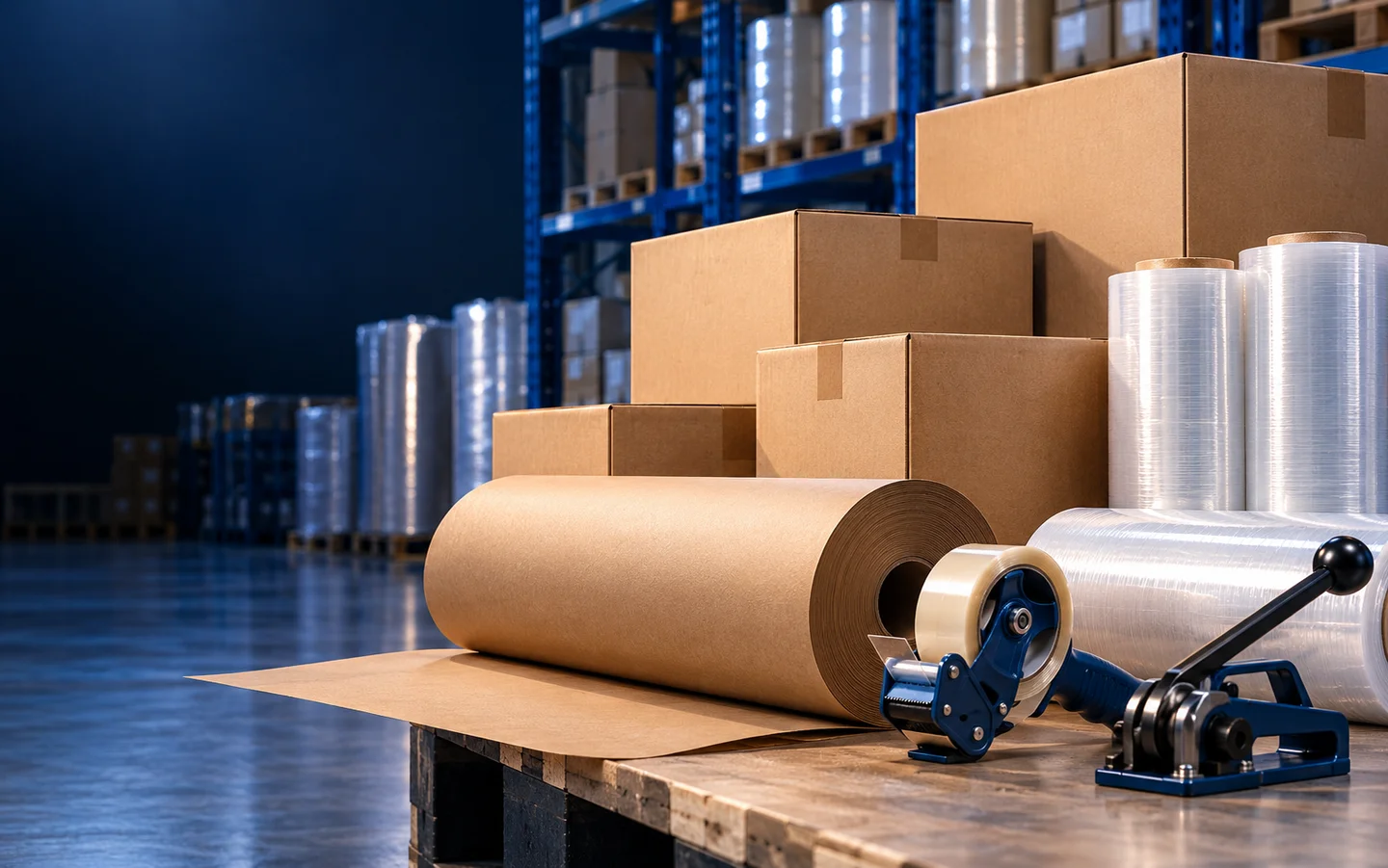 Editorial packaging materials and industrial tools for Rocket Industrial